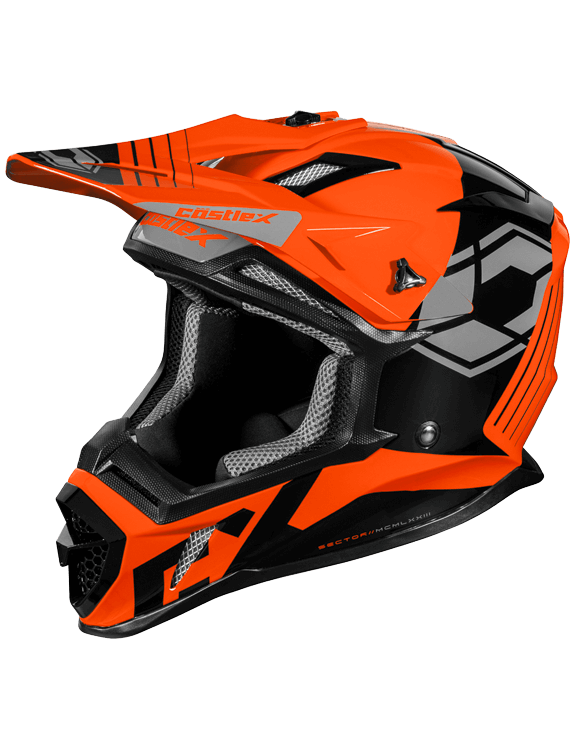 Image Title Castle X CX200 MX Helmet Orange