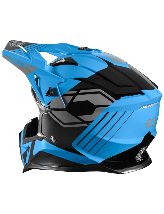 Image Title Castle X CX200 MX Helmet Blue