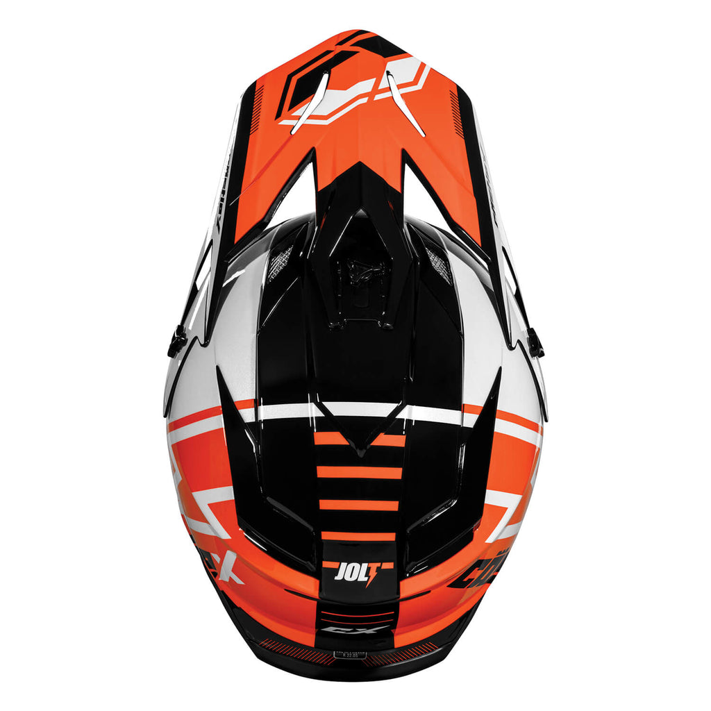 Image Title Castle X CX200 Jolt Helmet Orange White