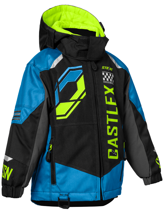 Image Title Castle X Toddler Strike Jacket Blue Hivis