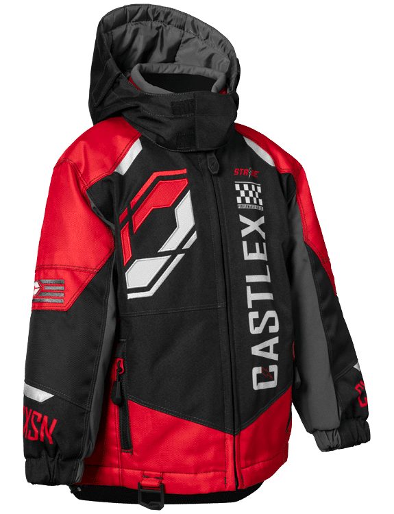 Image Title Castle X Toddler Strike Jacket Red Black