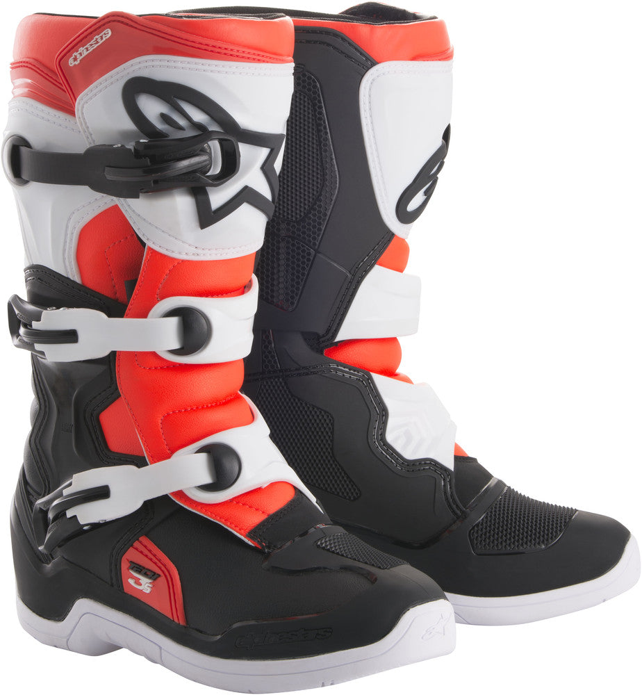Image Title Alpinestars Tech 3S Youth Boots Black White Red