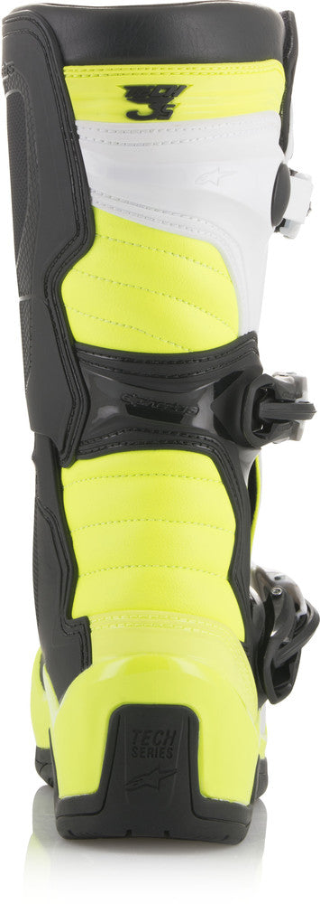 Image Title Alpinestars Tech 3S Youth Boots Black White Yellow