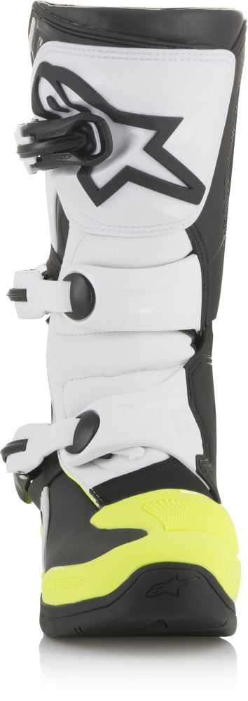 Image Title Alpinestars Tech 3S Youth Boots Black White Yellow