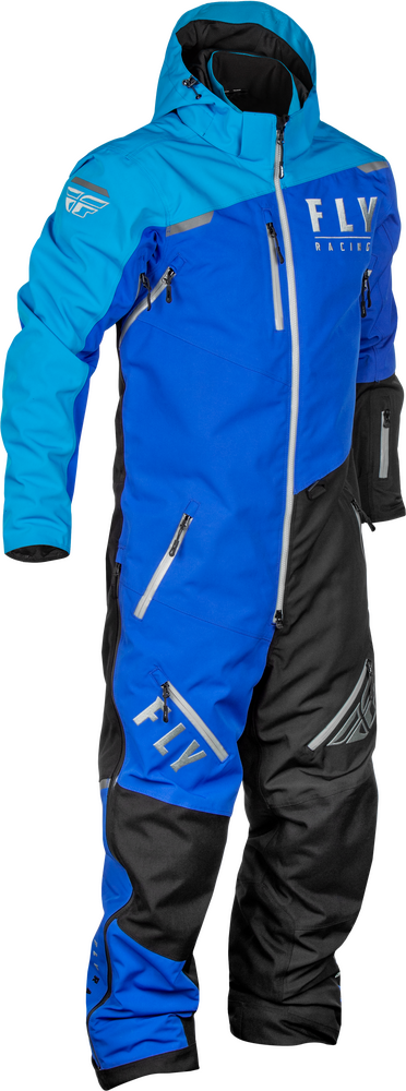 Image Title Fly Racing Cobalt Shell Monosuit Blue Grey