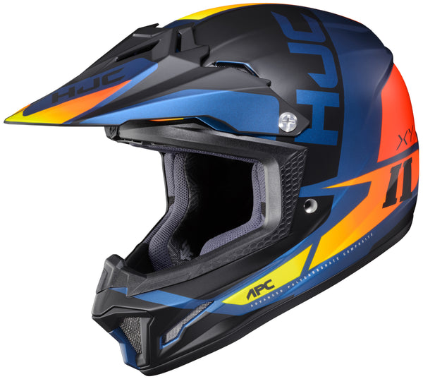 HJC CL-XY II Creed Moto-X Helmet (Blue|Orange)