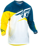 Image Title fly-racing-youth-f16-jersey-blue-yellow-front