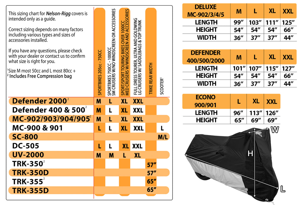 Image Title Nelson Rigg Deluxe All Season Motorcycle Cover