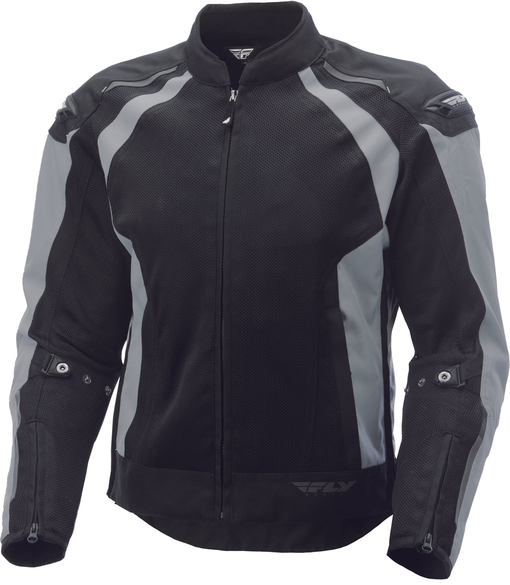 Image Title fly-racing-coolpro-jacket-silver-front