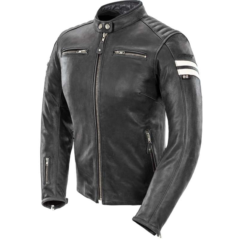 Image Title joe-rocket-classic-92-womens-jacket-blk-white-front