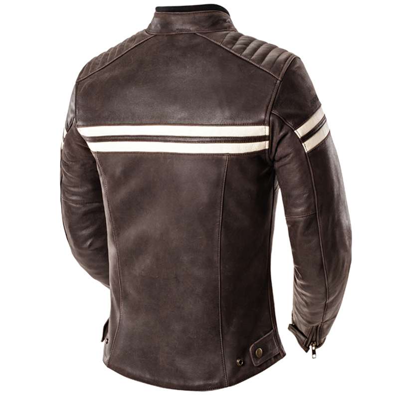 Image Title joe-rocket-classic-92-womens-jacket-brn-cream-back