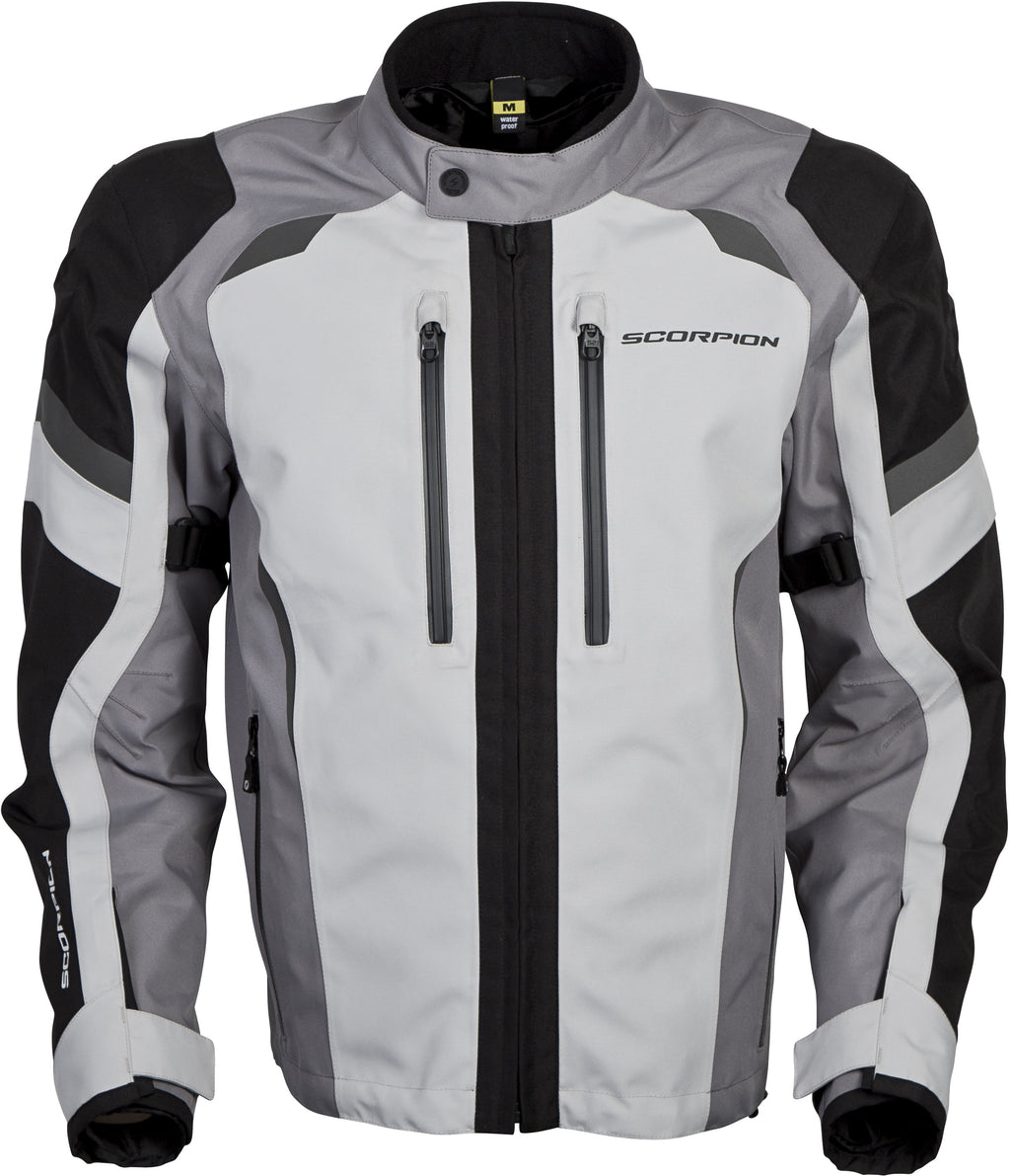Image Title scorpion-optima-motorcycle-jacket-grey-front
