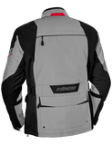 Image Title castle distance motorcycle jacket gray red back