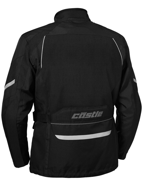 Image Title castle mission air motorcycle jacket black back