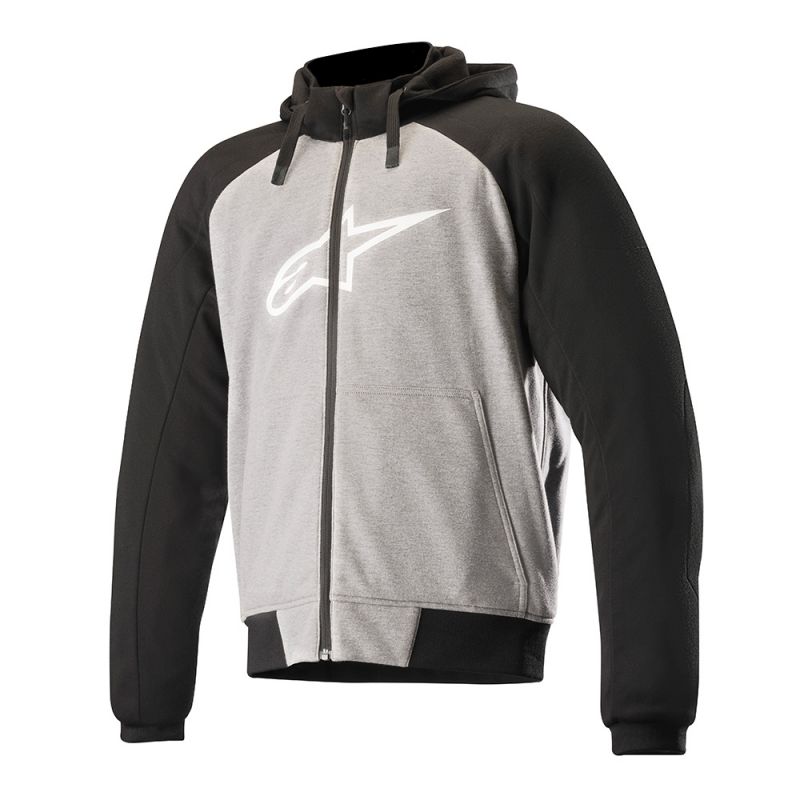 Image Title alpinestars jacket chrome sport hoodie grey