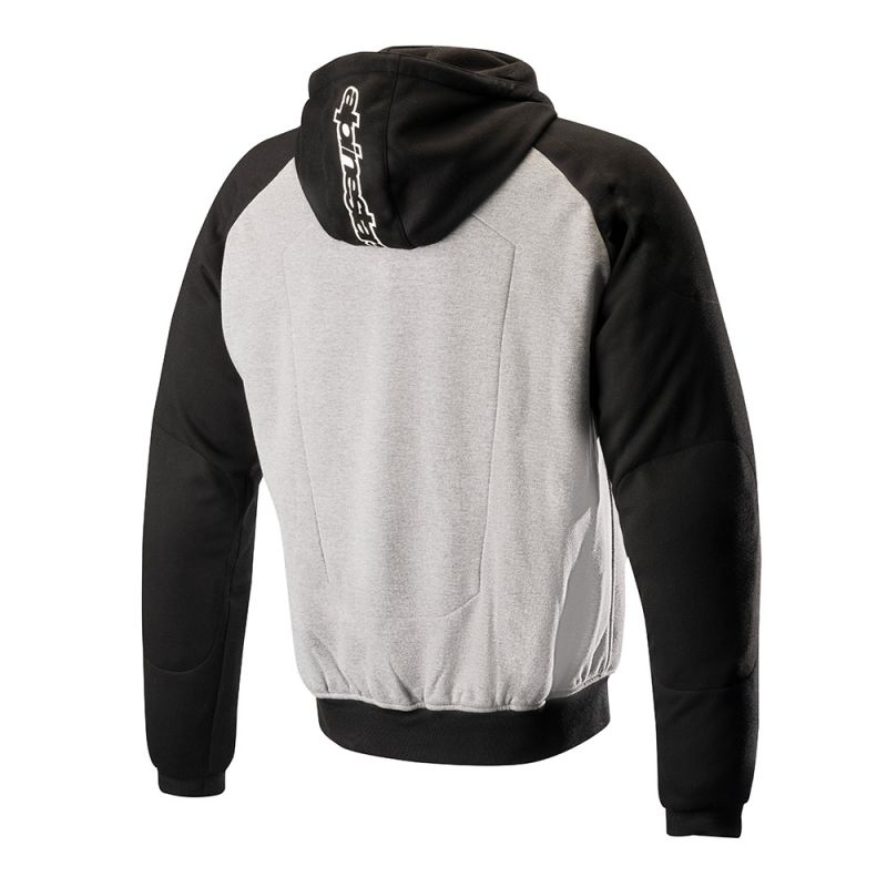 Image Title alpinestars jacket chrome sport hoodie grey back