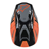 Image Title alpinestars supertech m8 triple helmet orange grey top