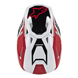 Image Title alpinestars supertech m8 triple helmet red white top