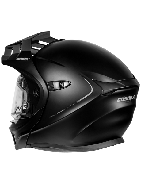 castlex dual sport motorcycle helmets Castle X CX950 V2 Heated Shield Helmet Style:Deluxe Cosplays friendly drop down sun Whitmer requires masks for