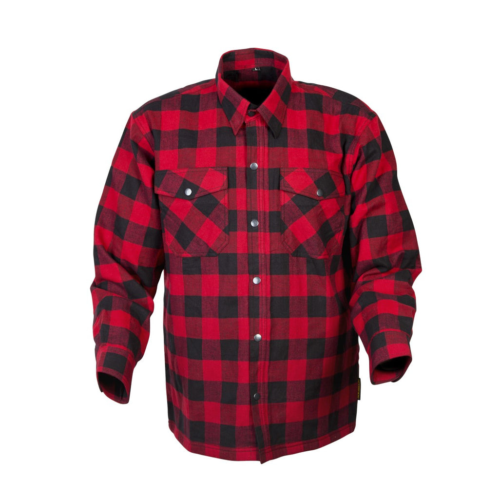 Image Title scorpion-covert-moto-flannel-riding-shirt-red-front