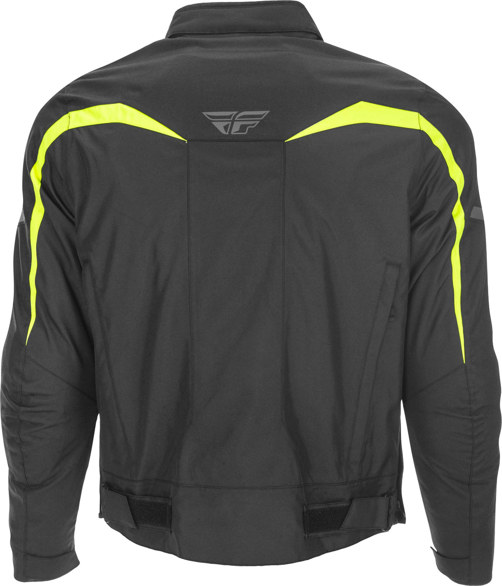 Image Title fly racing 2019 butane jacket hivis back