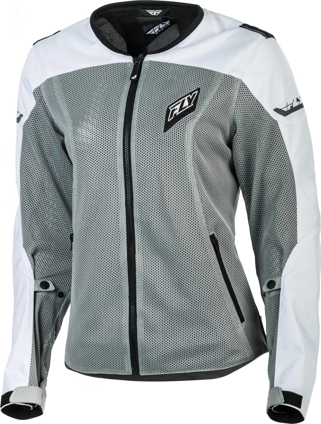 Image Title fly racing flux air womens jacket white grey