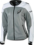 Image Title fly racing flux air womens jacket white grey