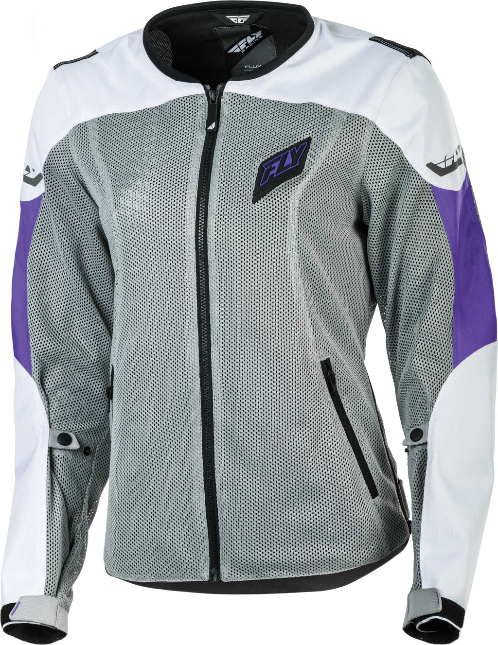 Image Title fly racing flux air womens jacket white purple