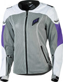 Image Title fly racing flux air womens jacket white purple