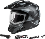 gmax snowmobile helmet with heated shield gm11s grey