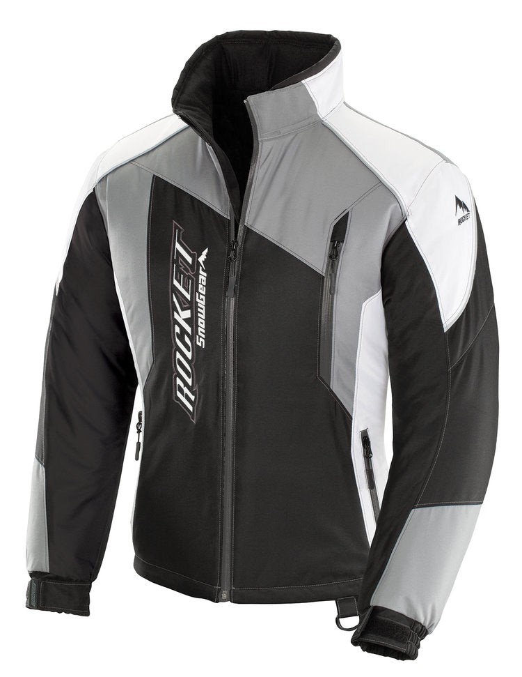Image Title rocket-snow-gear-storm-xc-womens-snowmobile-jacket-blk-grey