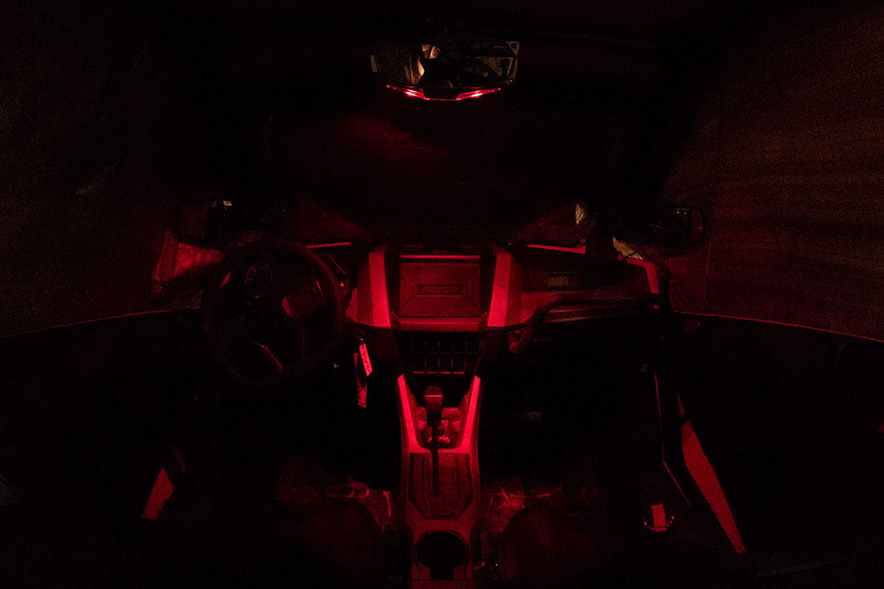 Image Title Seizmik Halo-RA Polaris General Lighted Rear View Mirror