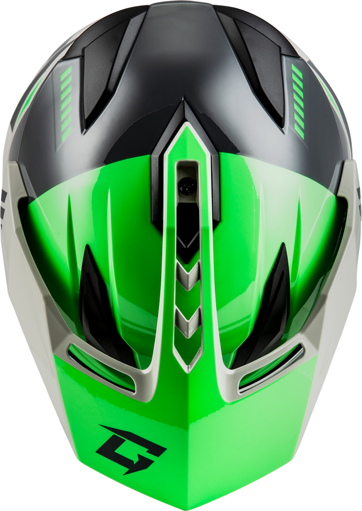 GMAX GM11S Ronin Snowmobile Helmet With Heated Shield Green