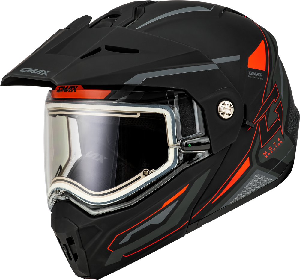 GMAX MD-74S SPECTRE Electric Shield Snowmobile Helmet
