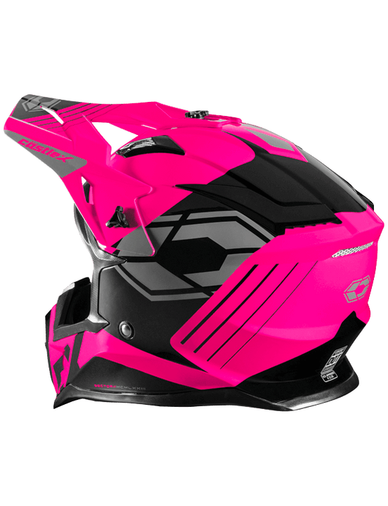 Castle X CX200 Jolt MX Helmet Pink Glo / Medium