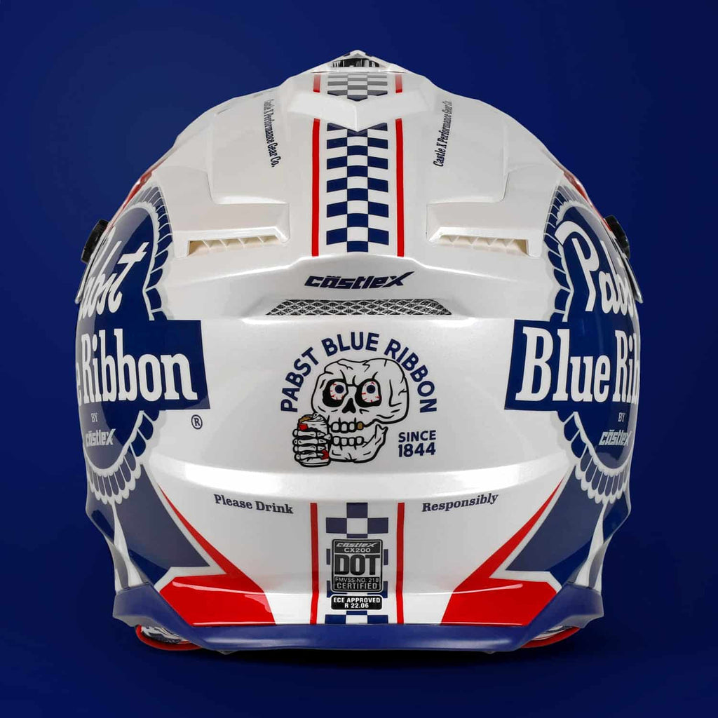 Castle X Pabst Blue Ribbon CX200 Helmet