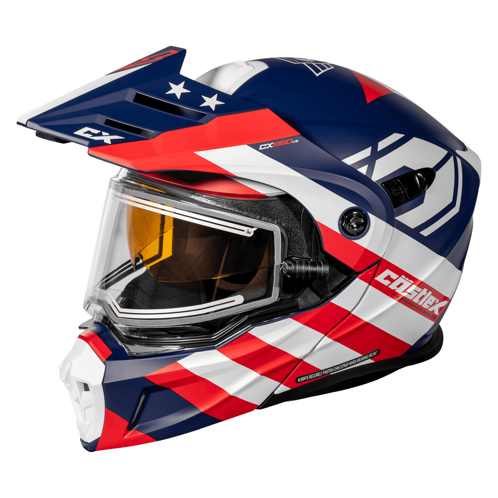 castle helmet cx950 general modular heated sheild