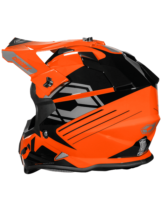 Castle X Sector Youth Dirt Bike Helmet Orange