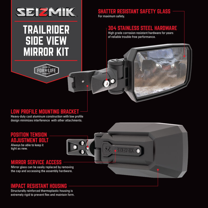 Seizmik TrailRider Side View Mirror Pro-Fit