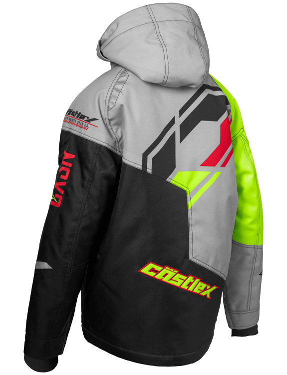 Castle X Code Youth Winter Jacket HiVis Silver