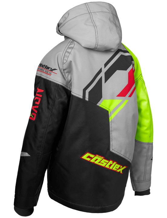 Castle X Code Youth Winter Jacket HiVis Silver