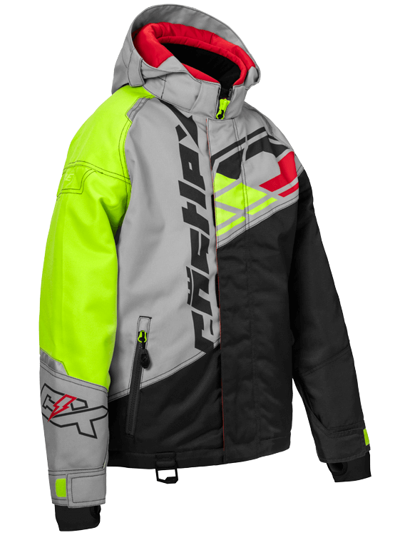 Castle X Code Youth Winter Jacket HiVis Silver