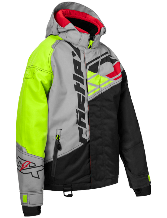 Castle X Code Youth Winter Jacket HiVis Silver