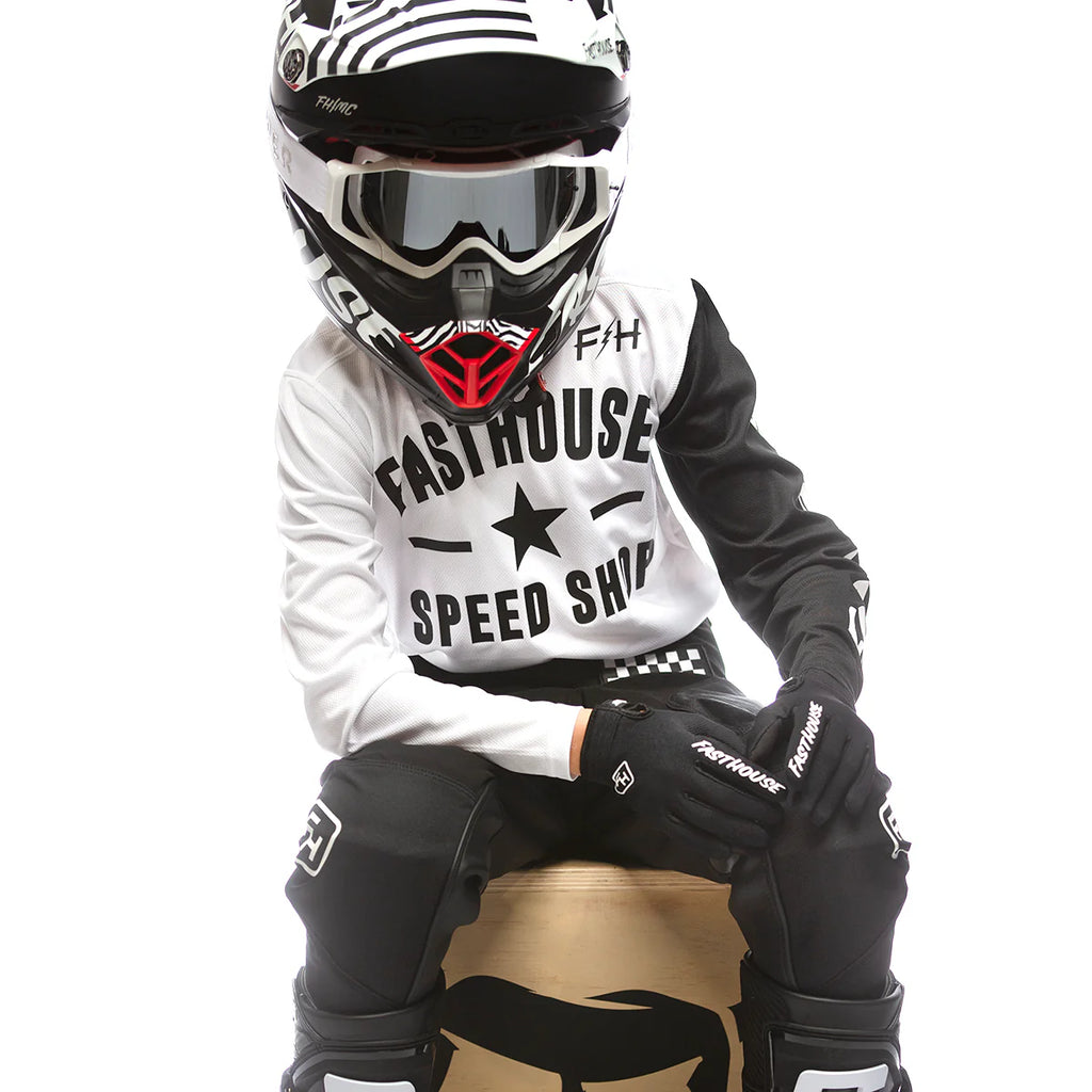 Fasthouse Youth Carbon Jersey White
