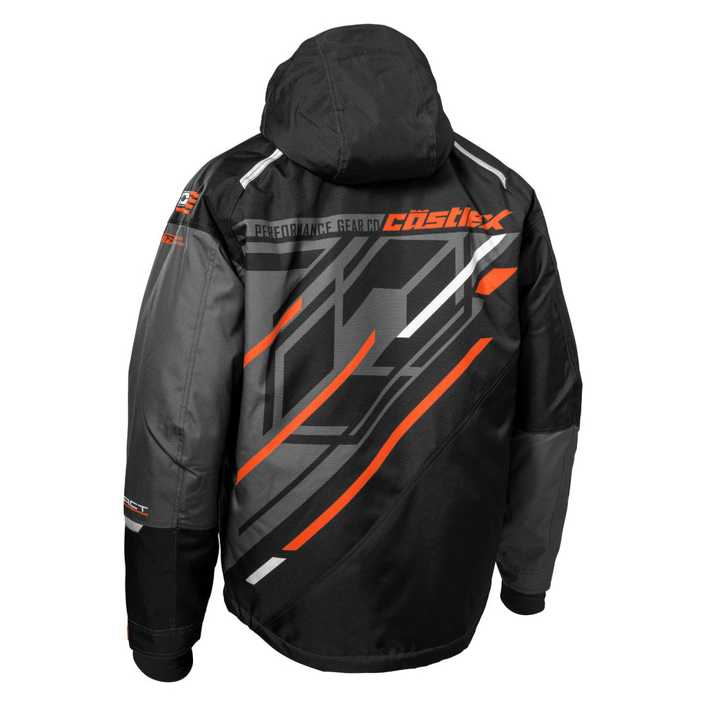 Castle X React Floater Jacket Orange Black Charcoal