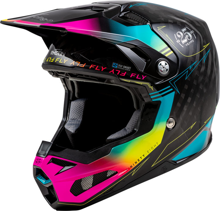 bike racer helmet Formula S Carbon Legacy Helmet Black/Electric Blu/Fuschia XL