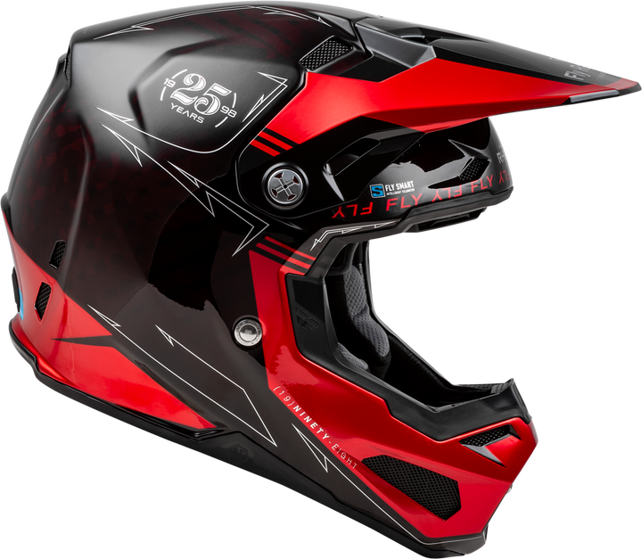 bike racing helmet Fly Racing Formula S Legacy Carbon Helmet (Red Carbon/Black)