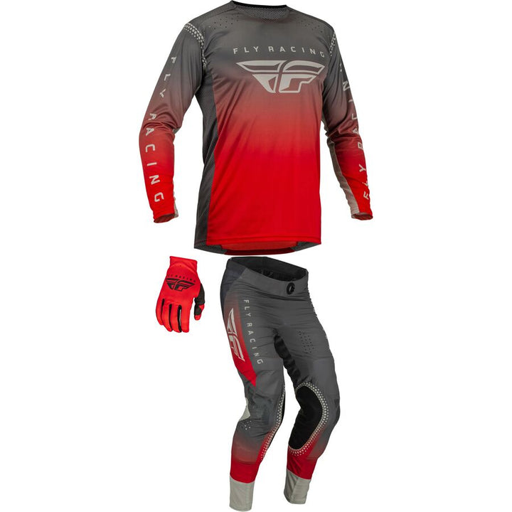 Fly Racing 2023 Lite Combo Red Grey