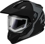 GMAX GM11S Ronin Snowmobile Helmet With Heated Shield Black Silver