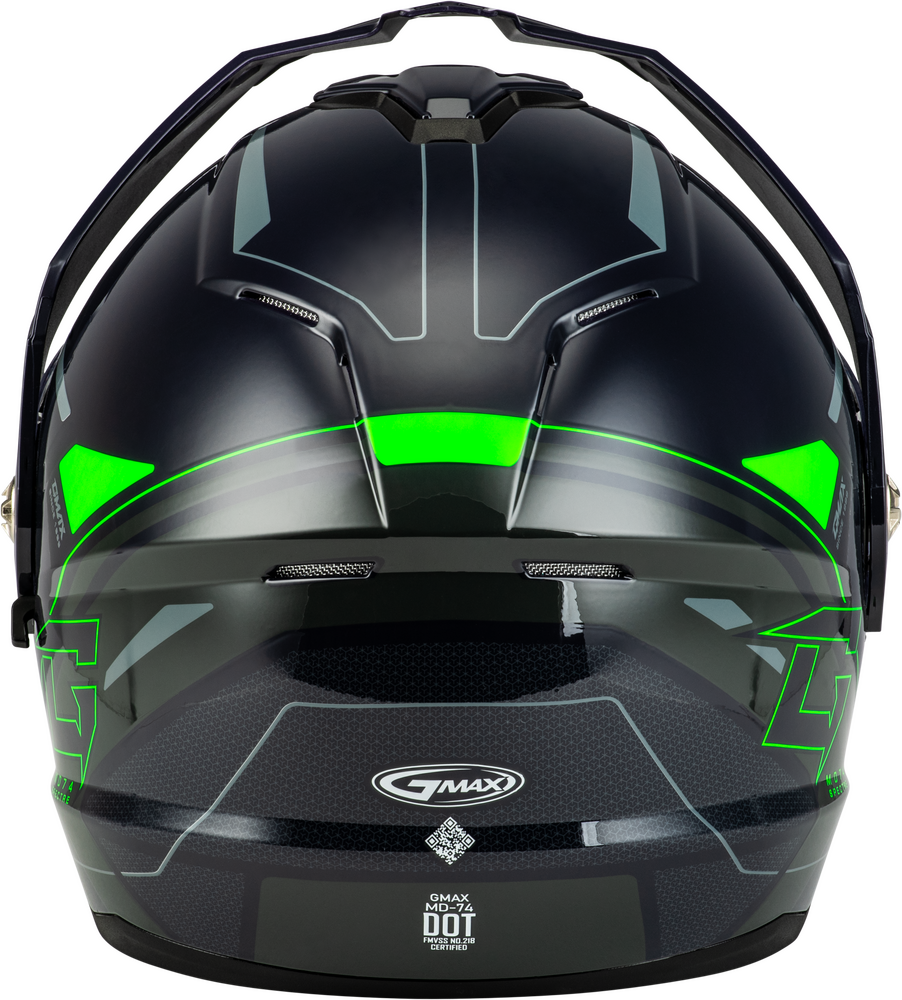 GMAX MD74S SPECTRE Electric Shield Snowmobile Helmet Green Jaxn
